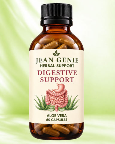 Digestive Support- Organic Aloe Vera Capsules (60) - Jeangeniehealth