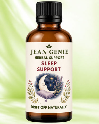 Sleep Support Herbal Extract Drops — natural herbal tincture for insomnia and restful sleep by Jean Genie Health

